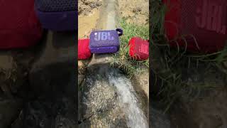 JBL go4 speaker water pipe testing