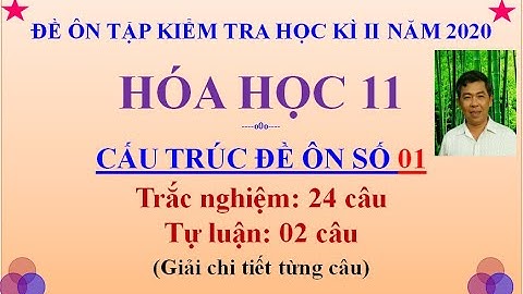 Dđề kiềm tra học kì ii môn hóa học 11