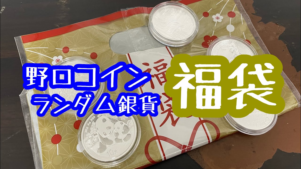 【銀貨/モダンコイン】野口コインのランダム銀貨福袋を購入したので、開封＆中身紹介⁉️