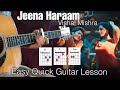 CRAKK: Jeena Haraam Vishal Mishra Guitar Cover+ Lesson Easy Chords Guitar Tutorial