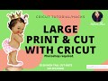 Large Print then Cut Cricut | Cut Large Cardstock Centerpieces NO SPLICING using Cricut & Photoshop