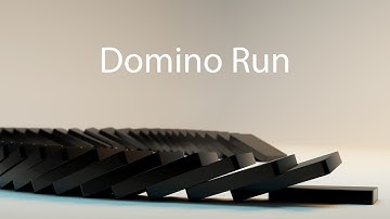 Domino Run | Blender, CGI, Physics