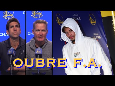 📺 Myers: Oubre “did make clear he’d like to be here”; Kerr: “Klay’s gonna start when he comes back”