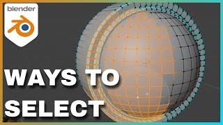 How to Select Mesh in Blender