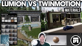 LUMION vs. TWINMOTION - Material and Texture Feature Comparison