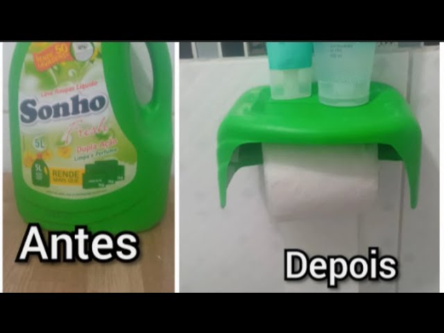 DIY Porta Papel Higienico Reciclando un Galón de Cloro - Excelente Idea  Reciclando un Galó…