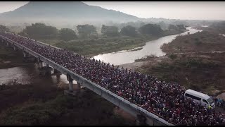 Climate refugees fleeing drought were part of the migrant caravan from Central America.