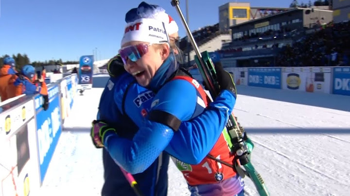 Suomi voittaa ampumahiihdon maailmancupin parisekaviestin | Suvi Minkkinen & Tero Seppälä