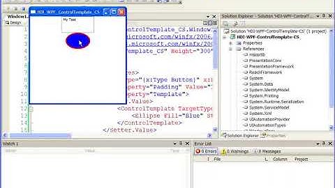 Win Video WPF Control Template
