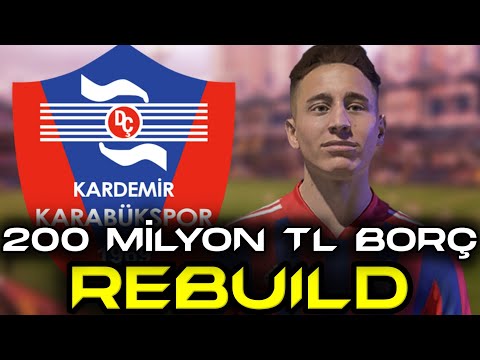 200 MİLYON TL BORÇLA KARABÜKSPOR REBUILD // FIFA 22 KARİYER MODU