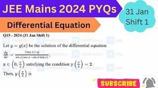 Let y=y(x)be the solution of the differential equation