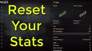 Call of Duty: World at War - How to Reset Your Level/Stats