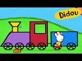 Train et locomotive - Didou dessine-moi un train | Dessins animés pour les enfants