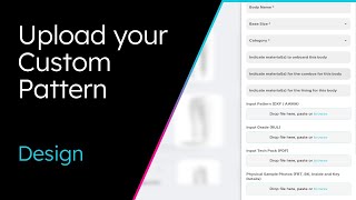 How to Upload your Custom Pattern