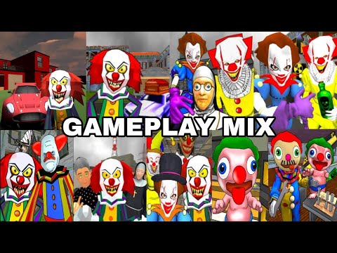 All Clown Games Level 1. Gameplay Mix (Clown Edition) Evolution 2018-2023