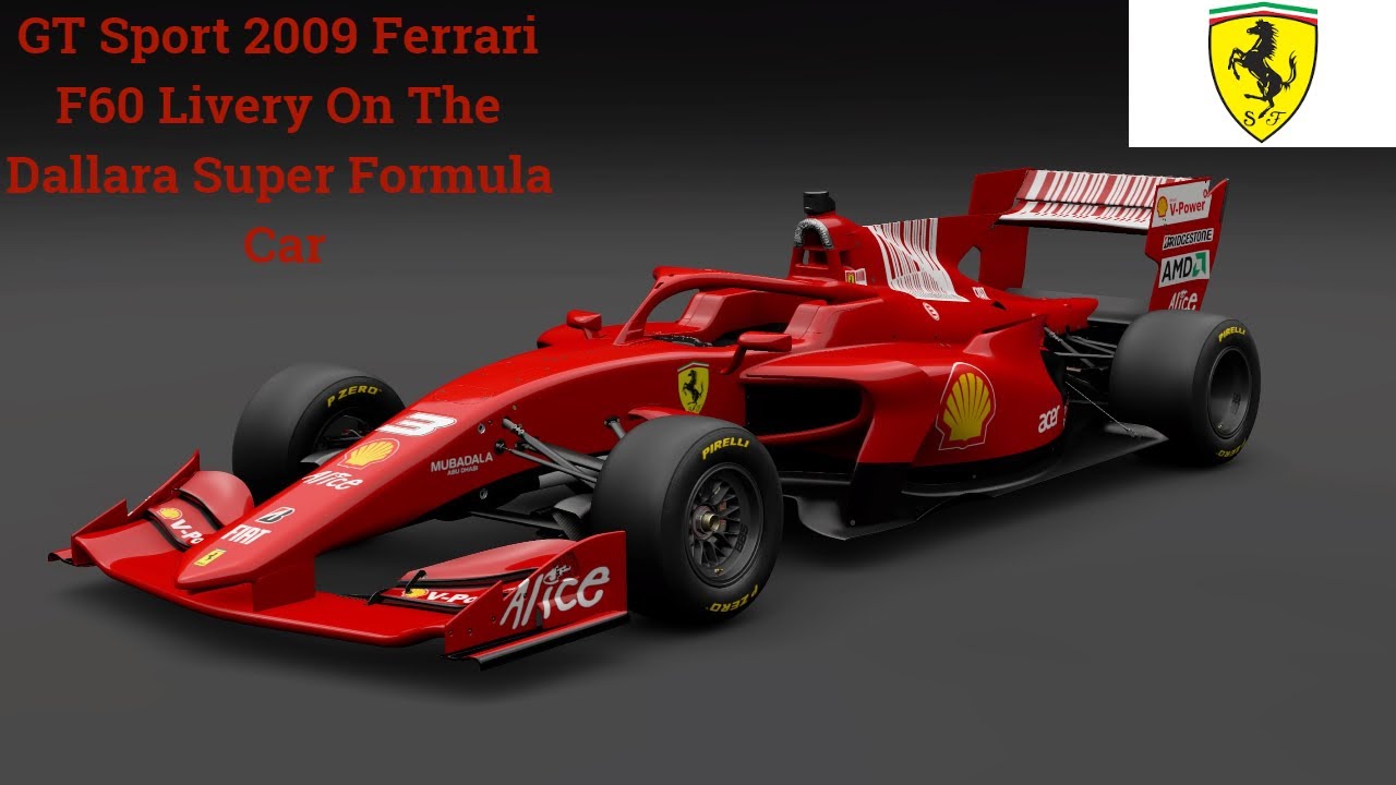 Gran Turismo Sport 2009 Ferrari F60 F1 Livery On The Dallara Super