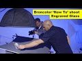 Broncolor 'How To' shoot engraved glass.