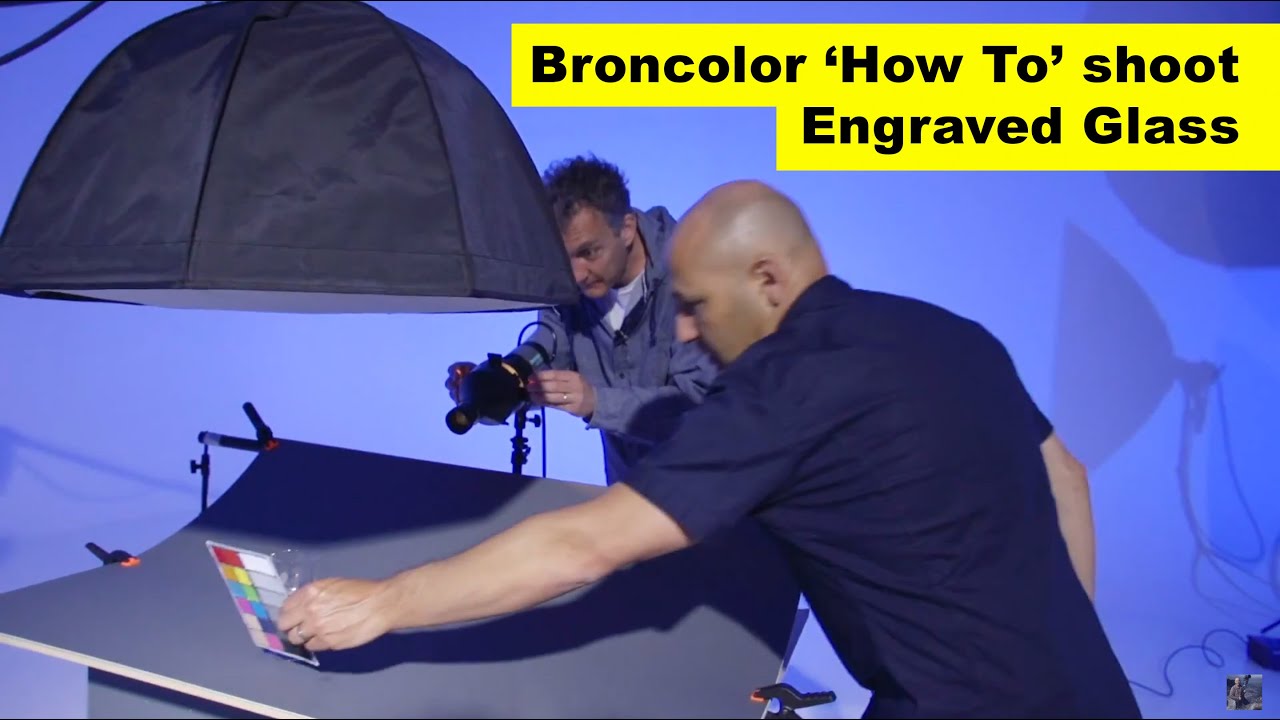 Broncolor 'How To' shoot engraved glass.