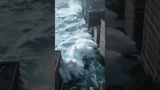 When a Tsunami Hits the Streets of America #explosion