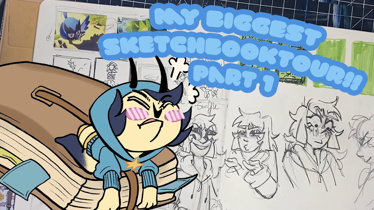 Revealing My Biggest Project Yet! | Big Sketchbook Tour Part 1 - YouTube