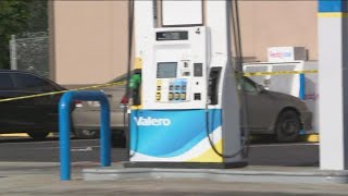 Police interviewing witnesses at gas station shooting in DeKalb County