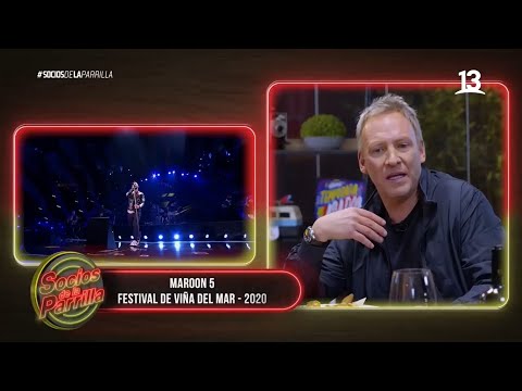 Martín Cárcamos recordó impase con vocalista de Maroon 5. Socios de la Parrilla, Canal 13