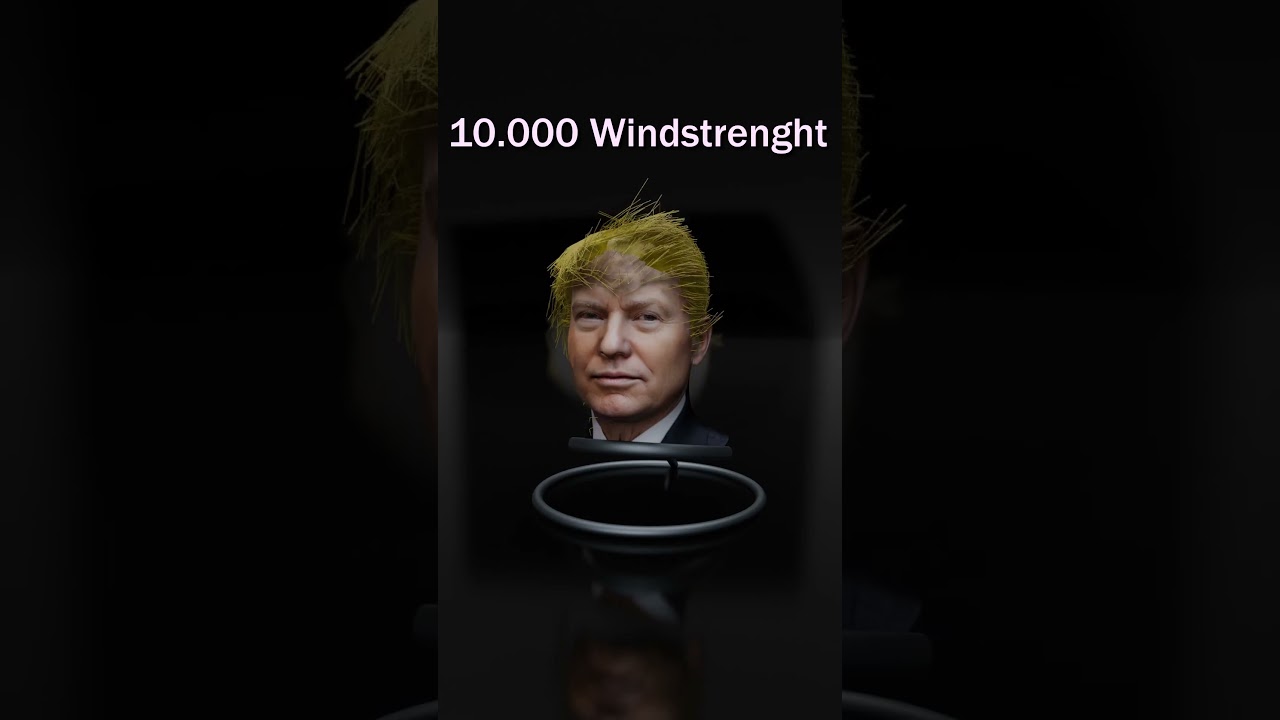 Testing Windstrenght on Donald Trumps Hair 