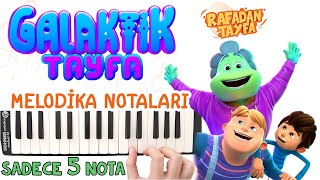 GALAKTİK TAYFA ŞARKISI Melodika Notaları - Rafadan Tayfa