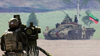 AT launcher completely smashed Russian T-72 Tank | TOW AT Launcher | ARMA 3: Milsim Gameplay
