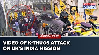 Big Blow To Khalistani Thugs As NIA Releases CCTV Footage Of Attack On Indian High Commission In UK