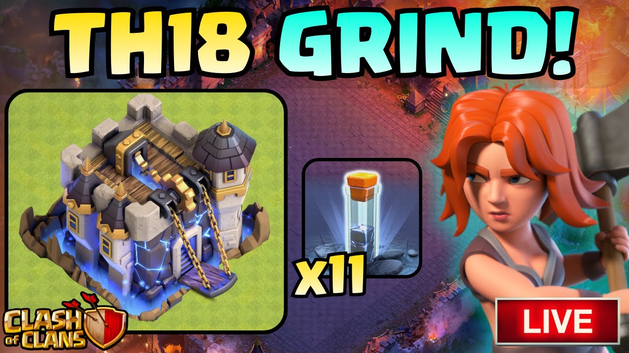 DOMINATING at Townhall 18 With Mass Totem Spells and Valkyries! (Clash Of Clans LIVE)
