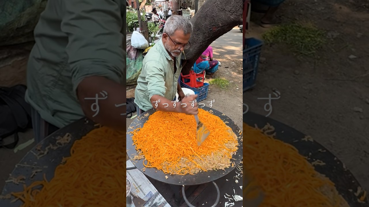 激旨カレー焼きそばを7kg作る #streetfood #food #foodie #india #indianfood #cooking #屋台 #インド
