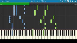 Street fighter IV Run down Back Alley piano tutorial