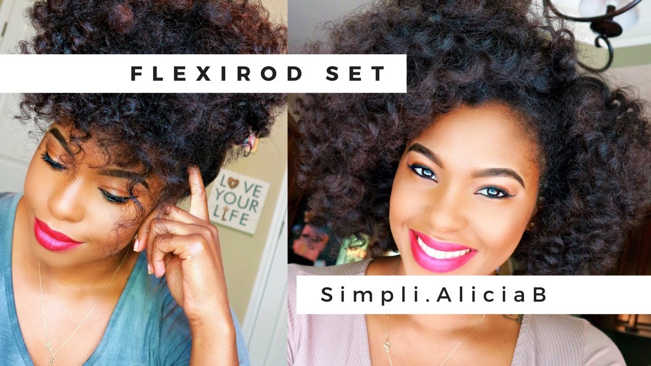 Flexi Rod Natural Hair Easy Tutorial Creme of Nature Style