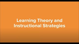 EDUC 515 Learning Theory and Instructional Strategies