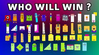 ALL 50 Numberblocks Characters Marble Race Round 17 - Who will win at all?