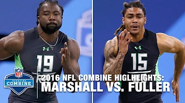 Keith Marshall vs. Will Fuller | 40-Yard Dash Simulcam Race | 2016 NFL Combine