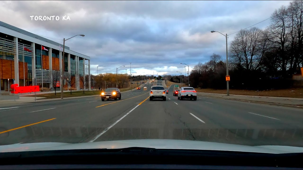【4K】Finch Ave E to Woodbine Ave Costco Wholesale Toronto Ontario Canada