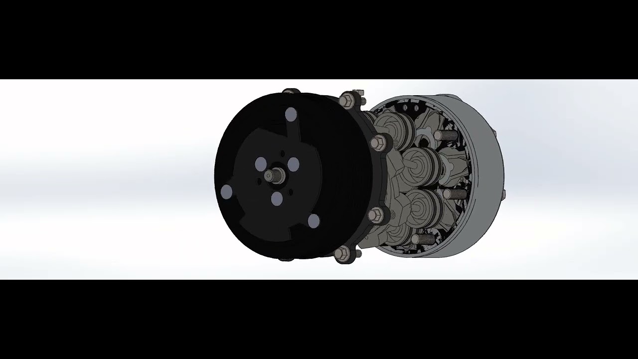 Compresor AC en solidworks - YouTube