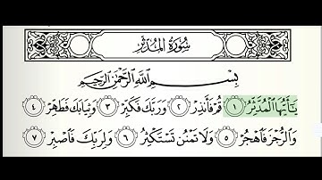 Surah Al-Muddaththir | The Cloaked One |  سورة المدثر