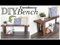$15 DIY Farmhouse Bench!