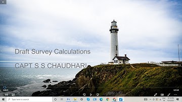 Draft Survey Calculation