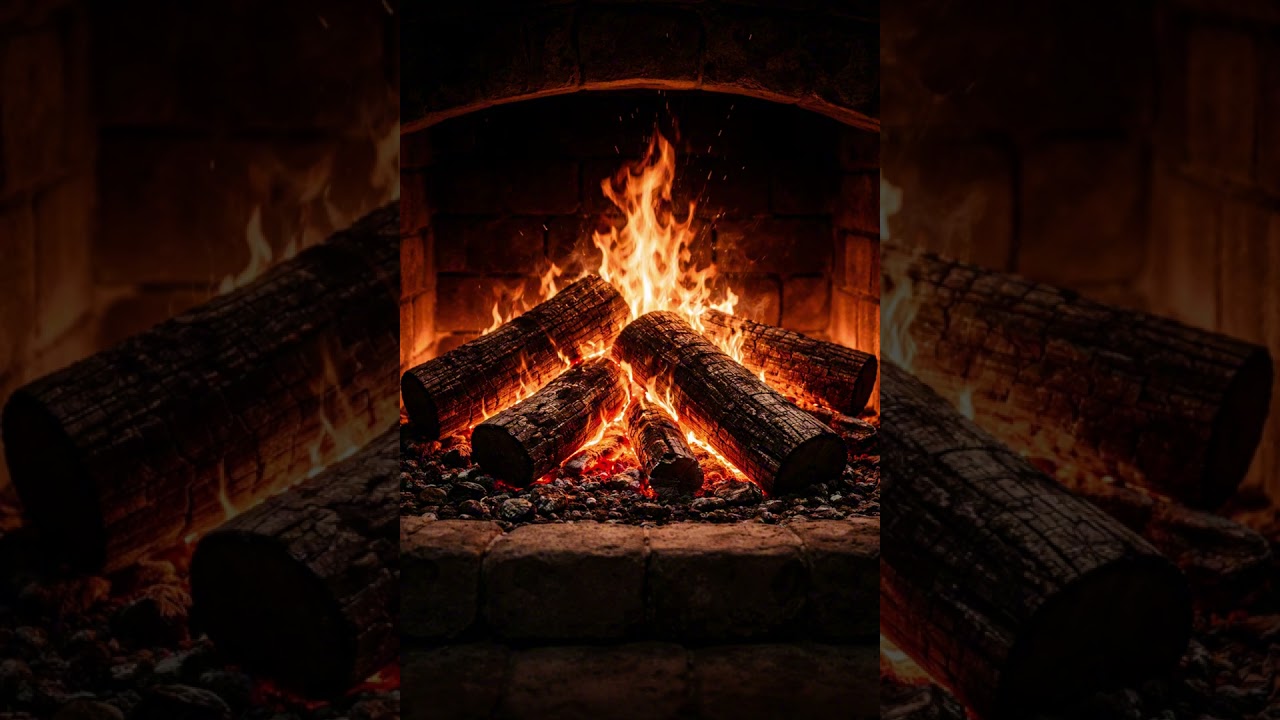 4K Fireplace Ambience 🔥 Cozy Crackling Fire Sounds for Deep Sleep & Relaxation