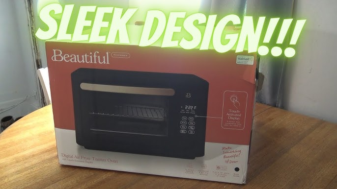 Beautiful 6 Slice Touchscreen Air Fryer Toaster Oven, Black Sesame