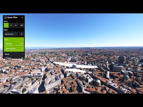 Microsoft Flight Simulator with NVIDIA Game Filters