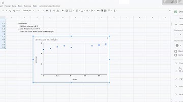 How to Create a Scatter Plot and Line of Best Fit using Google Sheets