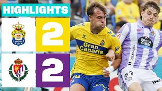 Las Palmas vs Valladolid highlights (2-2) - Segunda División