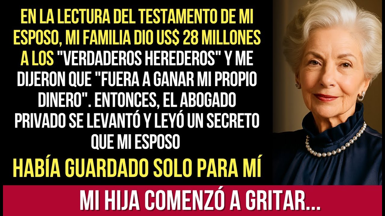 En La Lectura Del Testamento, Mi Familia Dio $ 28 Millones A Los 