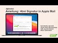 Anleitung: Wie erstelle ich eine Html Sigantur in Apple Mail? [2021]