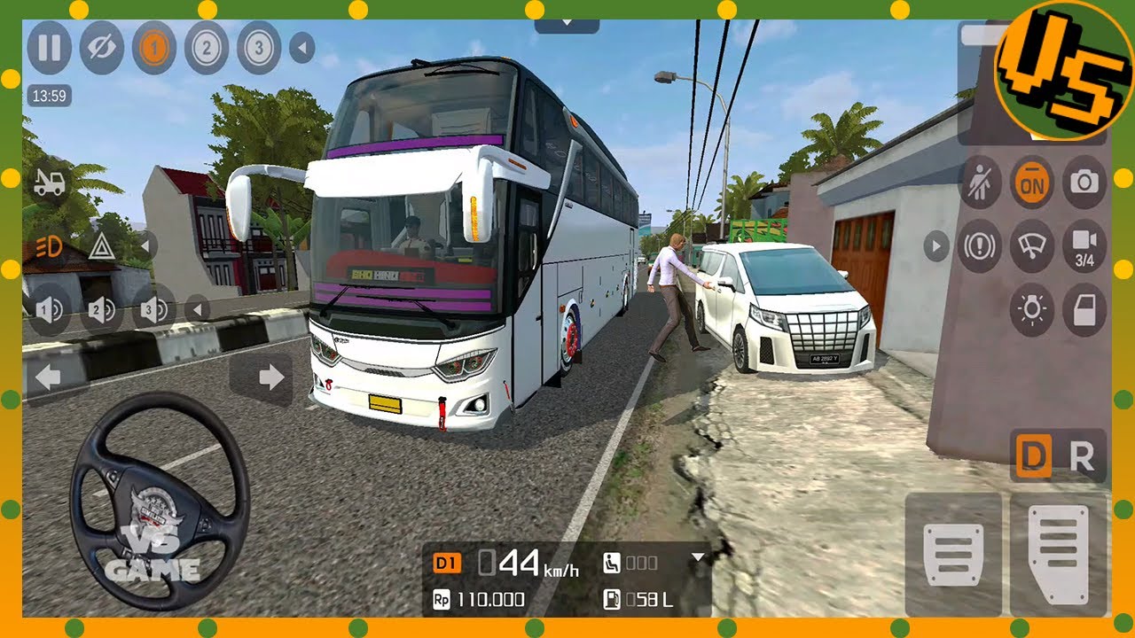 JetBus3+ THR Hino RK Bus – Mod Bus Simulator Indonésia